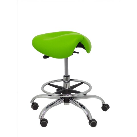 Taburete Alatoz similpiel - Verde fluorescente