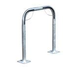 Arceau simple range vélo à platine pour 2 vélos