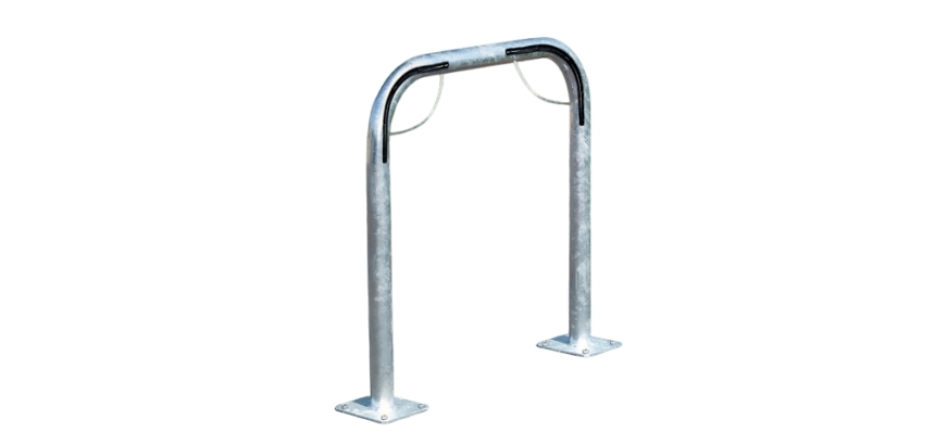 Arceau simple range vélo à platine pour 2 vélos