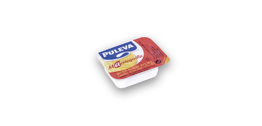 Tarrina de Mantequillas Puleva 8 g - Caja de 100 unidades