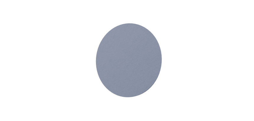 Panneau acoustique pour plafond Julia Beige en PET 12 mm- fixation par câbles pour plafonds durs - rond ou rectangle