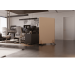Cloison acoustique Enzo PET 24 mm - sur roulettes  - L 120 x H 170 cm
