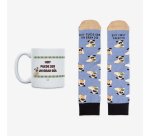 Kit Taza + Calcetines "Hoy puede ser un gran día, but first, cafecito" Talla 36-41
