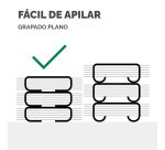 Grapadora EasyPress LX870 Fellowes negra Microban. Carga completa