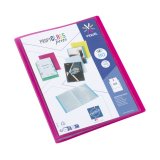 Protège-documents Propyglass Viquel personnalisable  A4 40 pochettes - 80 Vues - framboise