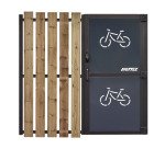 Abri vélo sécurisé Modèle 3x5m Modèle tôle/bois