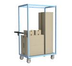 Servante multi-niveaux plateau tôle galvanisée 250 kg 1000 x 600 mm roue TPE