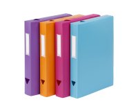 Boîte de classement plastique Viquel Class Doc - Essentiel Recycle - dos 4 cm - couleurs assorties