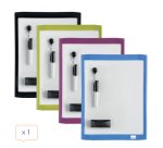 Mini pizarra magnética Nobo con marco de color 216x280 mm