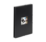 Boîte de classement plastique COOLBOX CREATIV'GALLERY VIQUEL A4 - Dos 3 cm - coloris noir