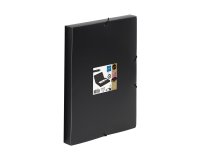 Boîte de classement plastique COOLBOX CREATIV'GALLERY VIQUEL A4 - Dos 3 cm - coloris noir