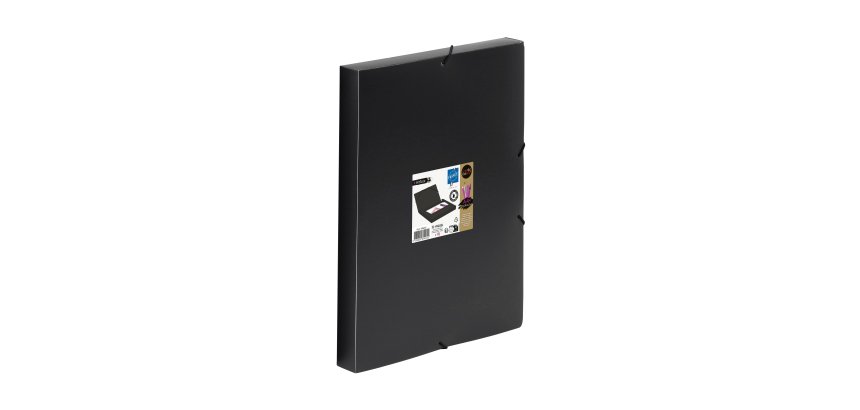 Boîte de classement plastique COOLBOX CREATIV'GALLERY VIQUEL A4 - Dos 3 cm - coloris noir