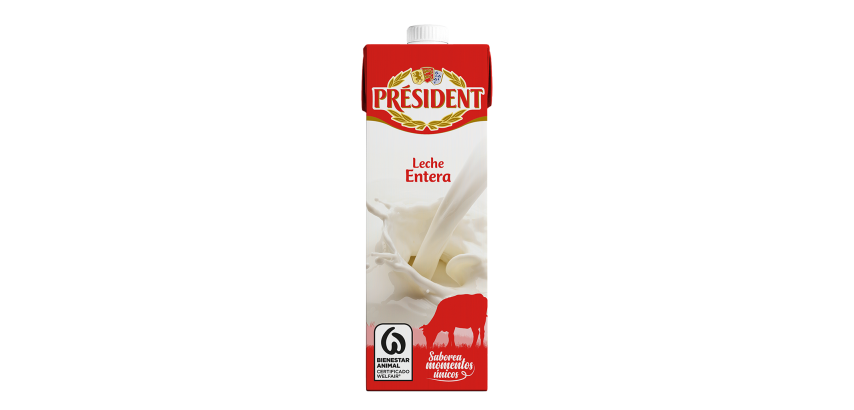 Leche President Entera brik 1l
