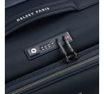 Delsey Brochant 3 - Valise cabine extensible 4 doubles roues 55 cm bleu marine