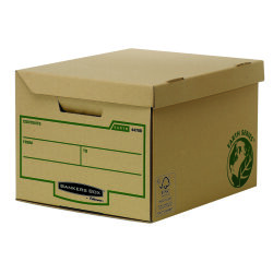 Pack de 10 Contenedores de archivos para A4 Fellowes con tapa fija con montaje manual