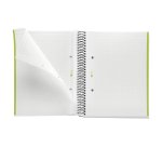 Notebook The Original, Couverture souple, A5, quadrillage 5x5 mm, 80 feuilles de 1 couleur, Miquelrius, Vert.
