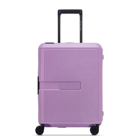 Valise cabine slim 4 doubles roues 55 cm Color Block Hardside lavande