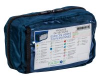 Trousse de secours Espaces verts 2/4 personnes en tissu bleu