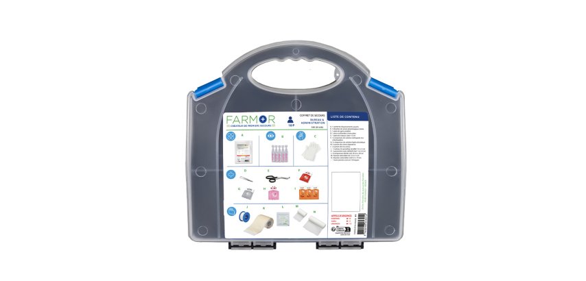 Coffret de secours Bureau et Administration, 10 Personnes