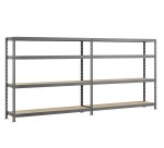 Rayonnage MODULO - Etagère Rack double - 8 plateaux