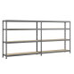 Rayonnage MODULO - Etagère Rack double - 8 plateaux