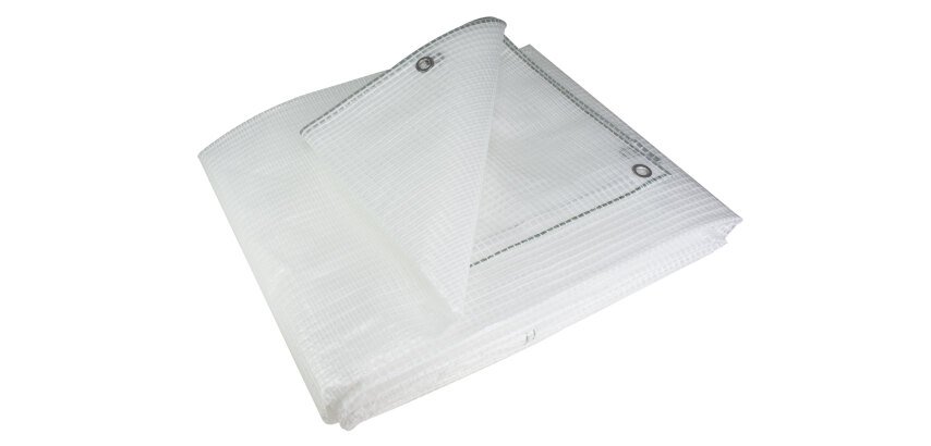 Bâche armée transparente 3 x 4 m – 160 g/m² avec œillets