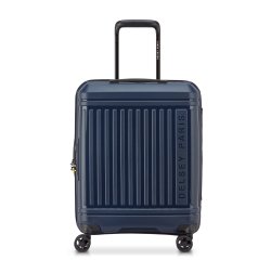 Delsey Valise cabine Slim Extensible Lutèce SE - 4 doubles roues 55 cm marine