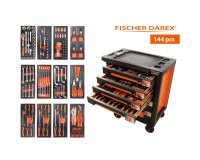 Servante équipée de 144 outils avec 12 modules