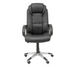 Argamasón Armchair in black faux leather