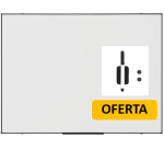 Pizarra magnetica blanca Suri enmarcada tec alloy 118X88