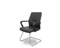Sillón confidente patín Opti520PA similpiel negro