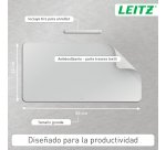 Alfombrilla de escritorio grande Leitz - Gris claro