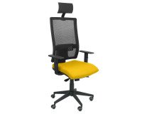 Office chair Horna with headrest - Yellow