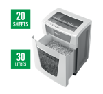 Destructeur de documents IQ Office Pro - 20 feuilles - securité P4 - Leitz