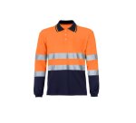 Polo alta visibilidad bicolor manga larga clase II