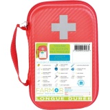 Trousse de secours Longue durée 10 personnes en PU rouge