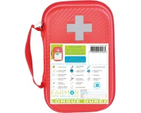 Trousse de secours Longue durée 10 personnes en PU rouge