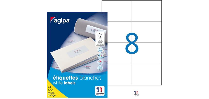 Etiquette adresse multi-usages Agipa