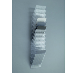 Trieur mural 12 cases FLEXIBOXX Durable A4 portait incolore