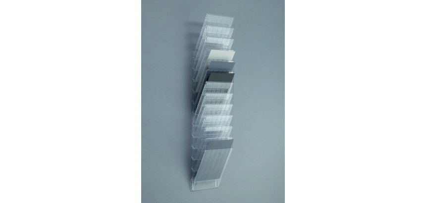 Trieur mural 12 cases FLEXIBOXX Durable A4 portait incolore