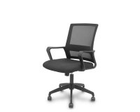 
Silla Ergo535 negra basculante respaldo malla negro asiento tela negro ruedas nailon