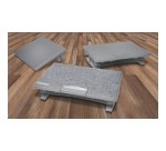 Reposapiés Kensington SmartFit® SOLEMATE, gris
