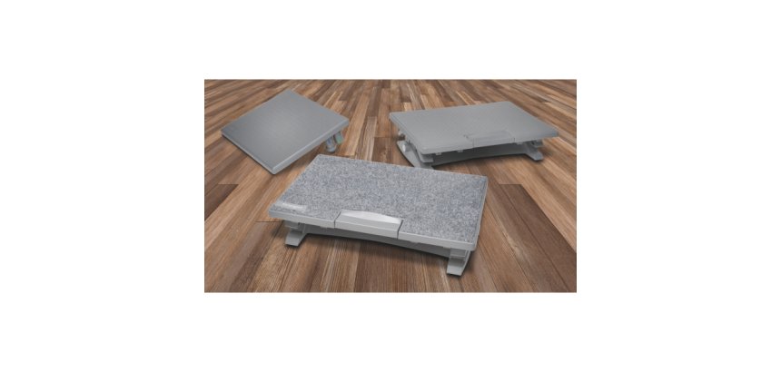 Reposapiés Kensington SmartFit® SOLEMATE, gris
