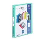 Classeur souple personnalisable - 4 anneaux - A4 - Dos 2,5 - Propyglass VIQUEL - Turquoise