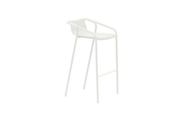 Tabouret haut OUDON extérieur/intérieur en aluminium