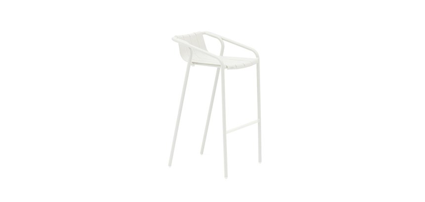Tabouret haut OUDON extérieur/intérieur en aluminium