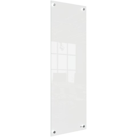 Panel pizarra magnética de cristal pequeña NOBO 300 x 900 mm, blanco