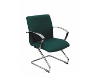 Silla Caudete confidente patín tapizado