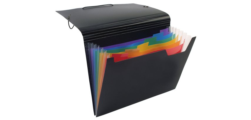 Trieur extensible 6 compartiments Rainbow Class - Viquel - 32 x 24,5 cm