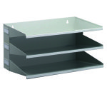 Trieur horizontal 3 compartiments DURABLE - gris